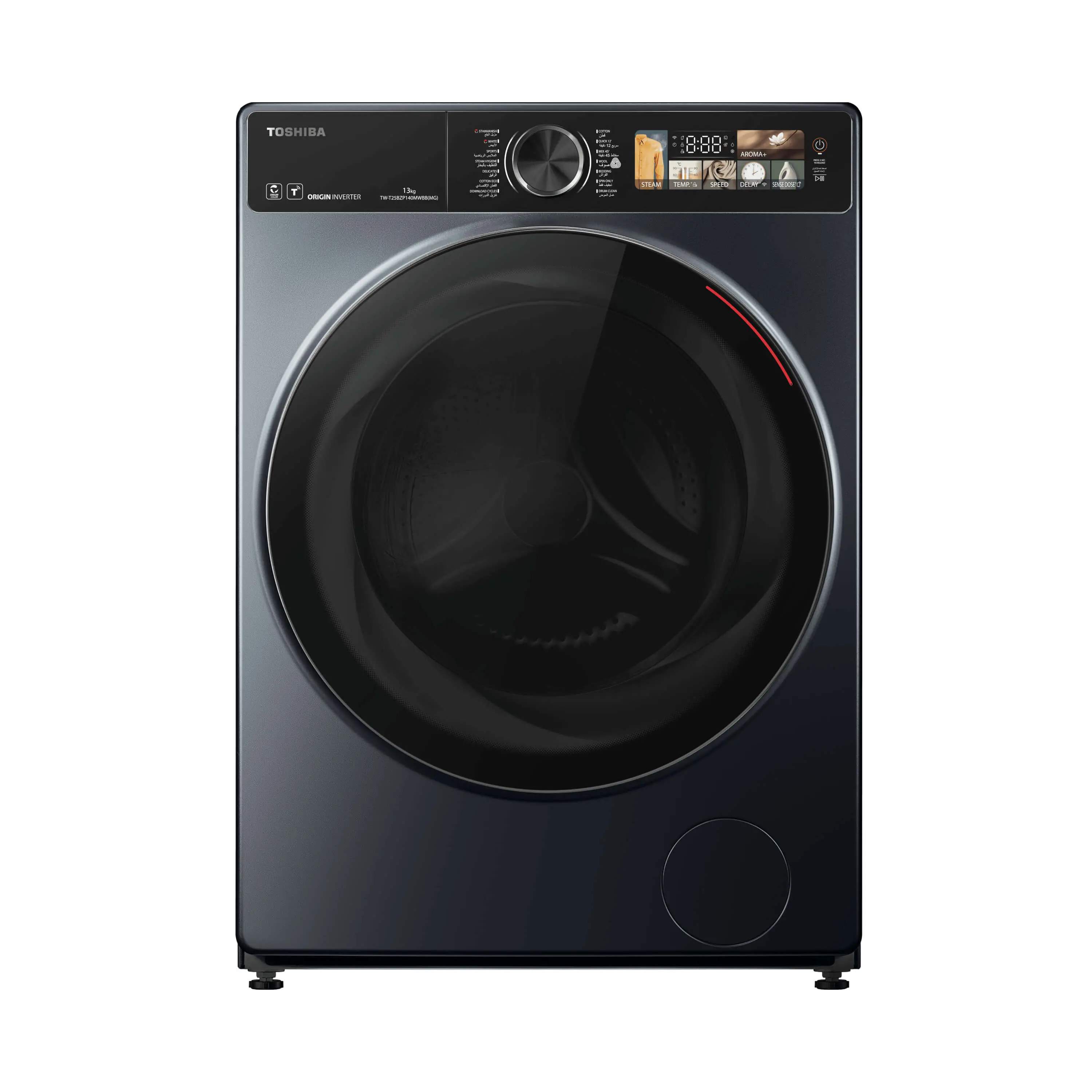 Toshiba FL Washer 13kg, 3D Display,GreatWave,Origin Inverter