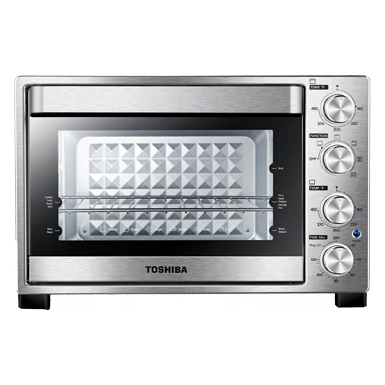 TOSHIBA AC25CEW-SS Large 6-Slice Convection Toaster Oven