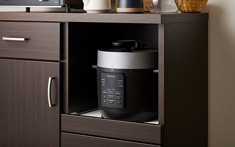 TOSHIBA 東芝 TOSHIBA 電気圧力鍋（3.0L） ブラック RCP-30R-K