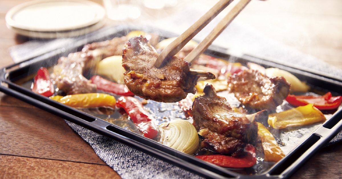 スペアリブページ スペアリブのマーマレードグリル（石窯おまかせ焼き） | 東芝ライフ