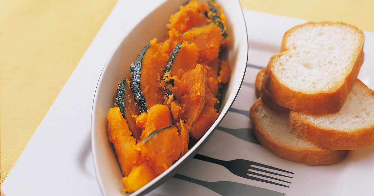 かぼちゃのみそバター煮 東芝ライフスタイル株式会社