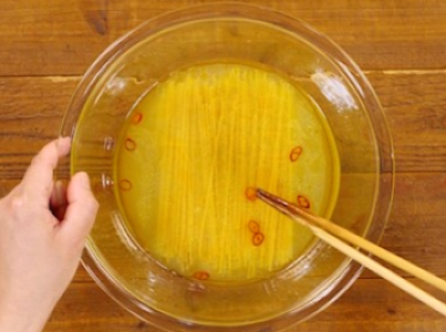 たことアボカドのペペロンチーノ～レモン風味～_2