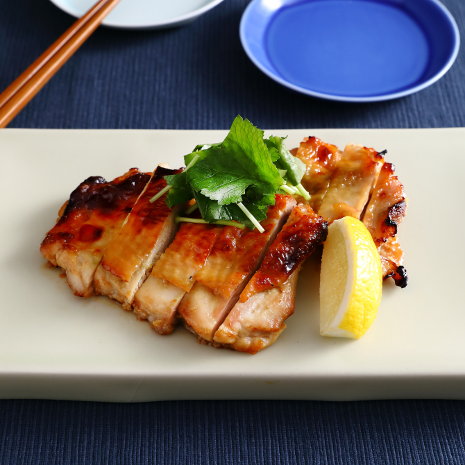 鶏もも肉の塩こうじ漬け~わさび風味~