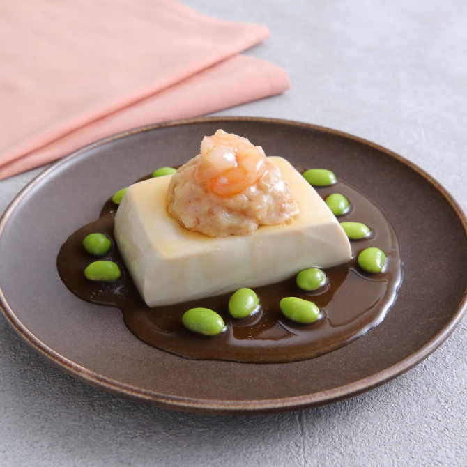 豆腐のえび蒸し（画像）