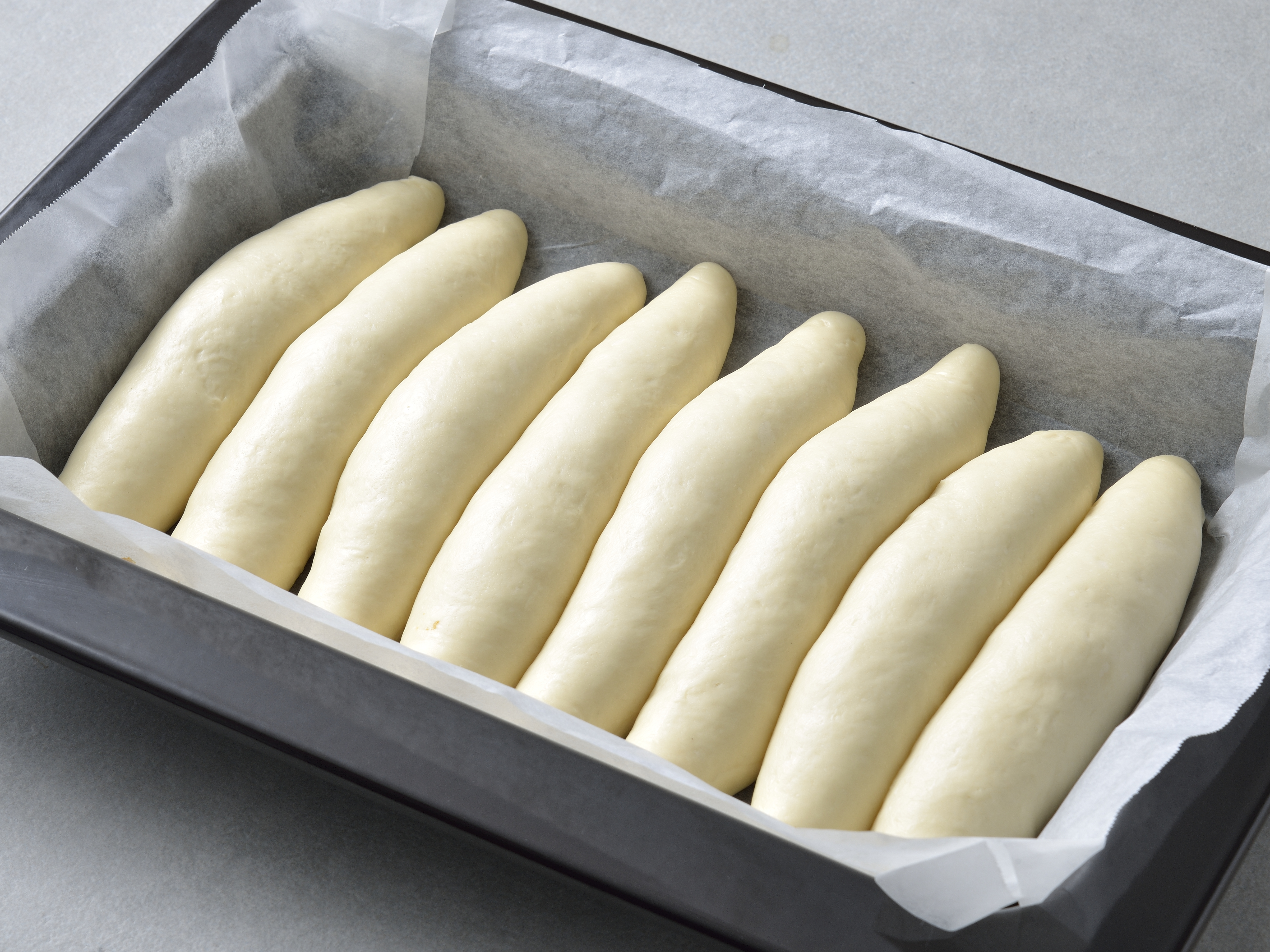 コーヒークリームのバラパン(工程)