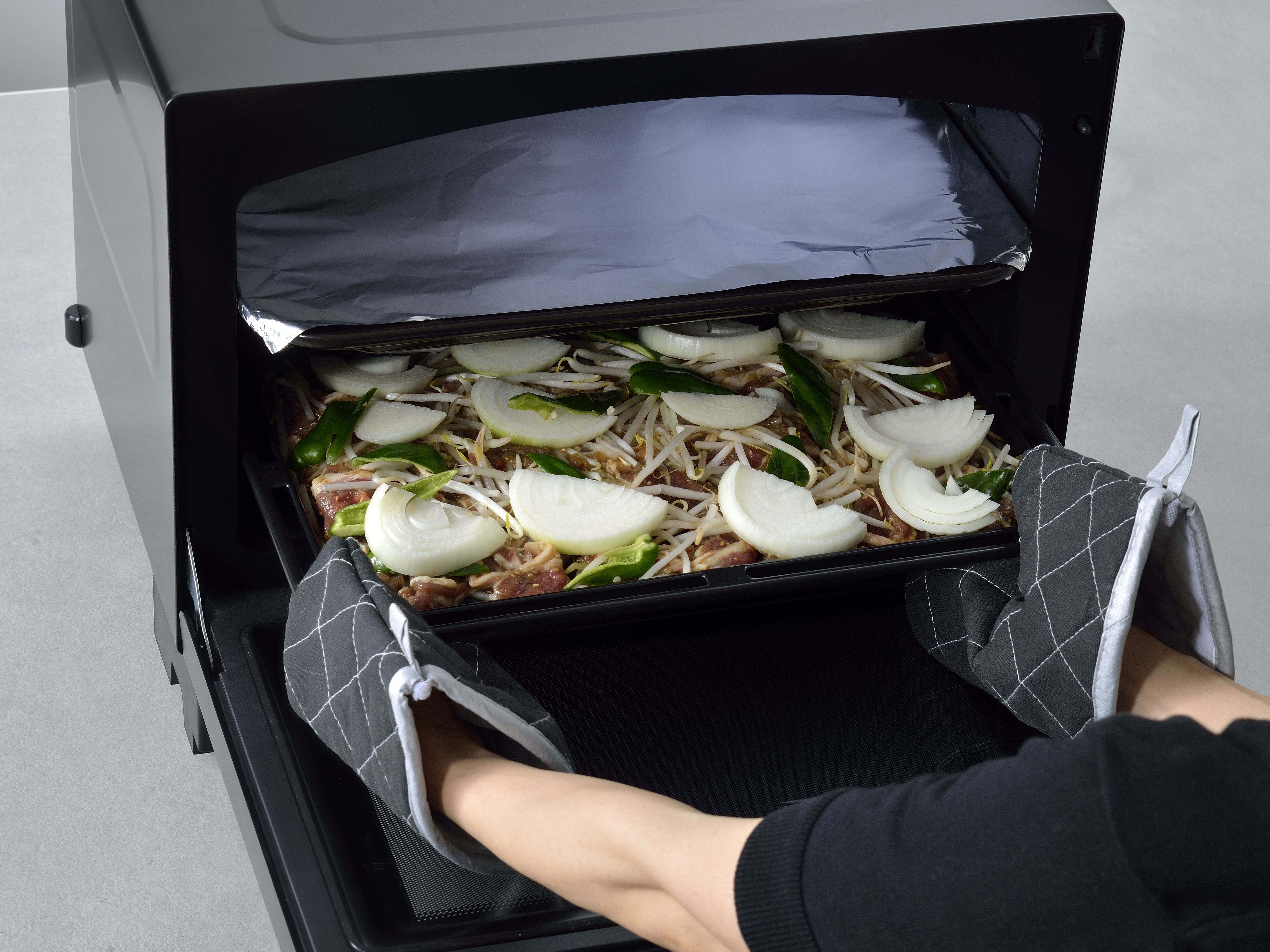 ジンギスカンと芋団子汁(工程)