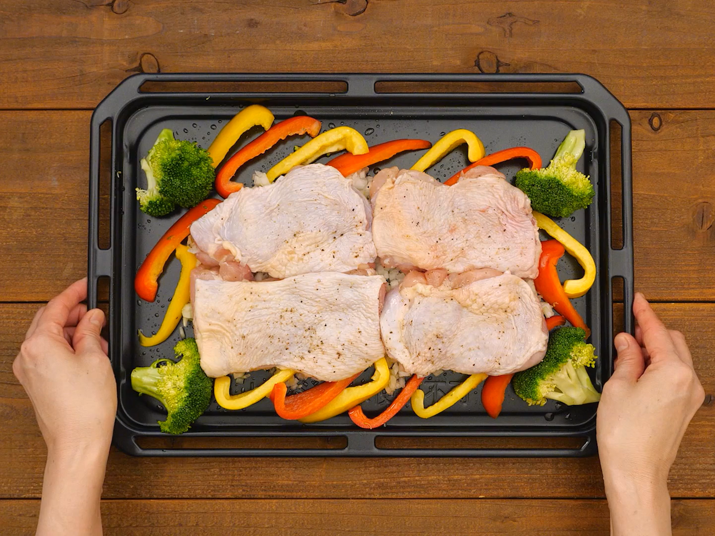 ディアボラ風グリルチキン(工程③)