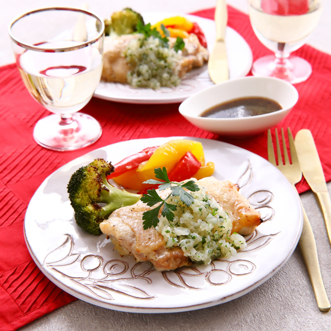 ディアボラ風グリルチキン(画像)