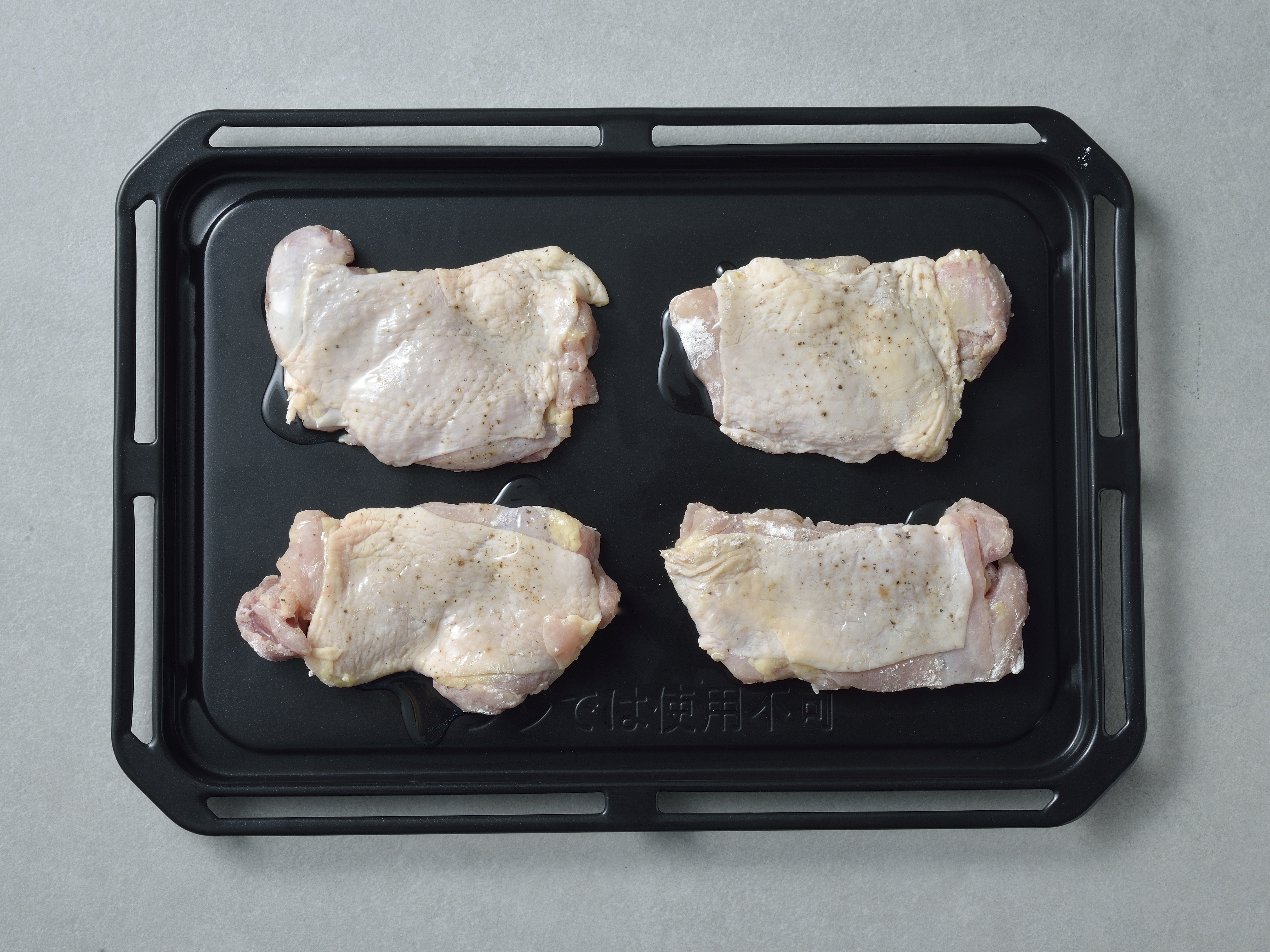 揚げないチキン南蛮（工程）