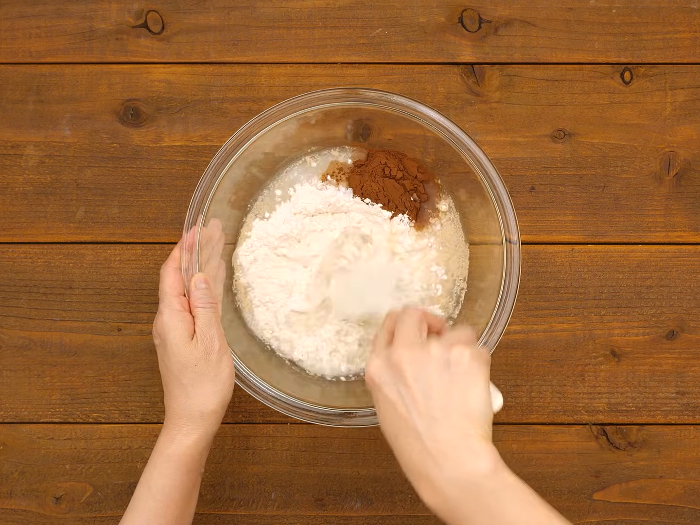 チョコとナッツのリュスティック（工程①）