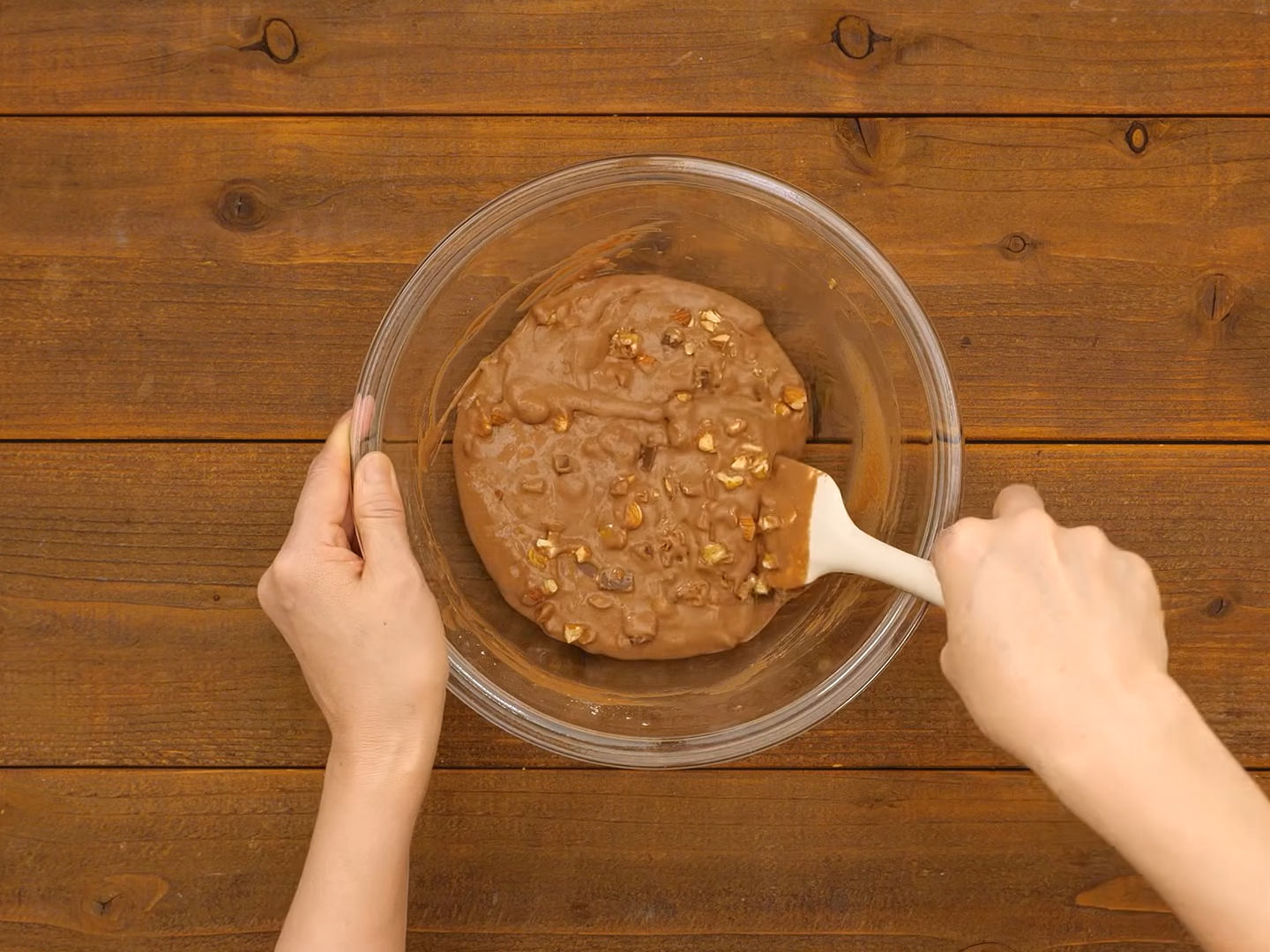 チョコとナッツのリュスティック（工程②）