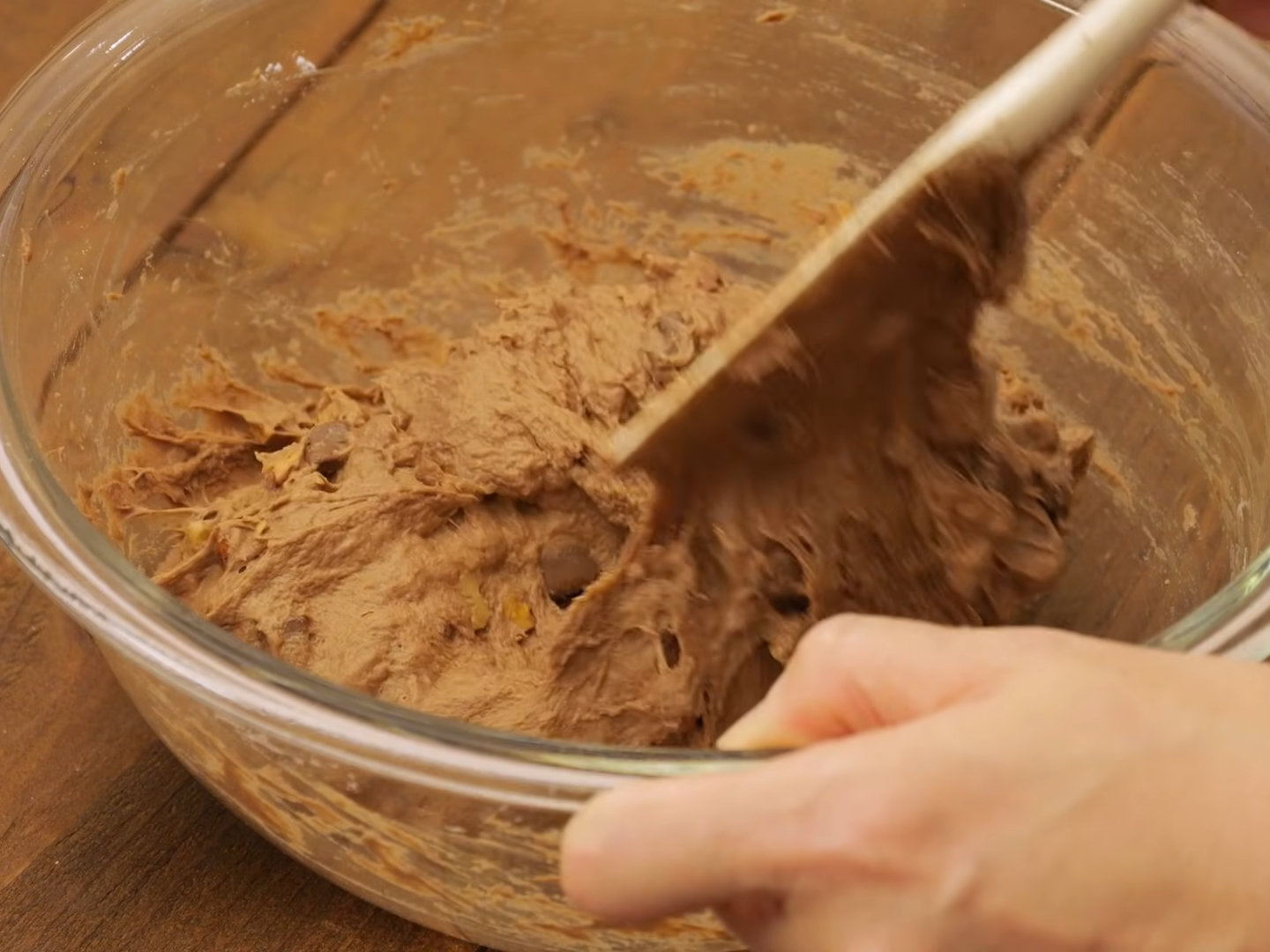 チョコとナッツのリュスティック（工程③）