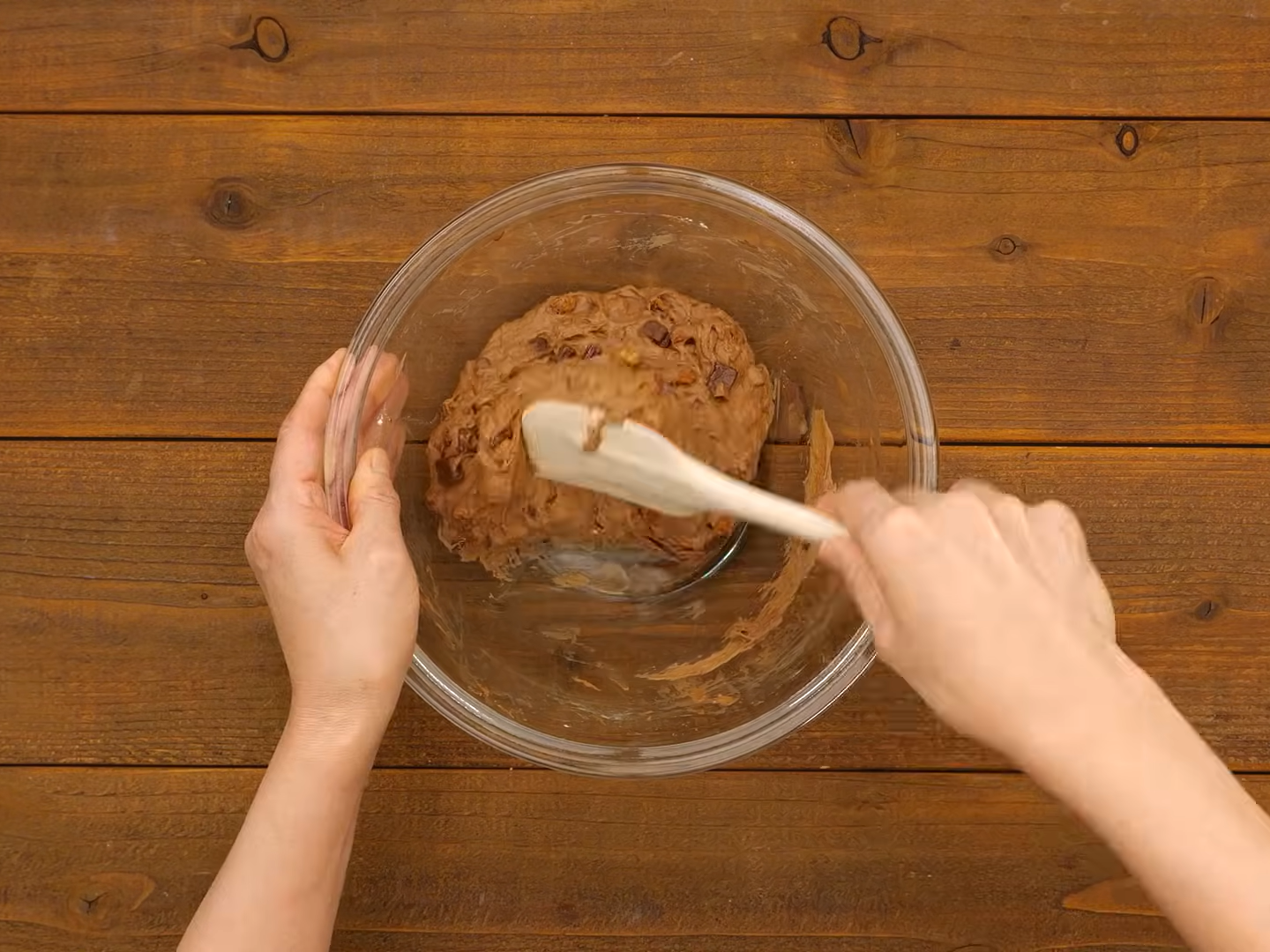 チョコとナッツのリュスティック（工程⑤）