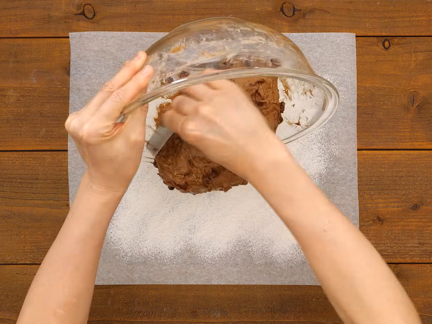 チョコとナッツのリュスティック（工程⑥）