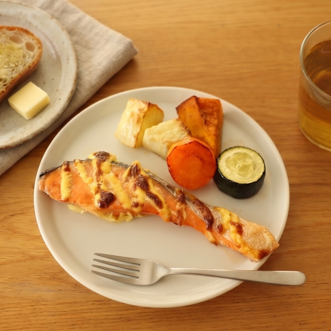  名前 鮭のマヨ焼き＆彩野菜のグリル