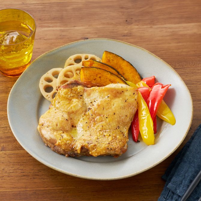 鶏もも肉のステーキ（石窯おまかせ焼き） | 東芝ライフスタイル株式会社