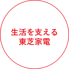 生活を支える東芝生活家電