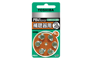 最大83％オフ！ 東芝 TOSHIBA 補聴器用空気電池 ６コ入 PR41V 6P638円