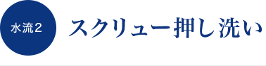 水流２　スクリュー押し洗い