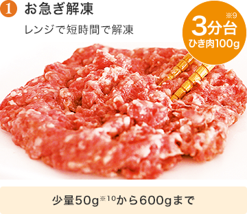 お急ぎ解凍 少量50g※10から600gまで