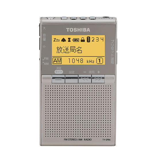 東芝FM/AMラジオ TOSHIBA TY-SPR6(N) ポータブルラジオ