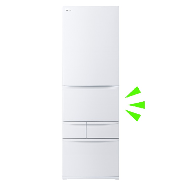 東芝ノンフロン冷凍冷蔵庫 GR-M41GXV 5ドア 2018年製 - 冷蔵庫・冷凍庫 