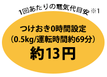 1回あたりの電気代目安