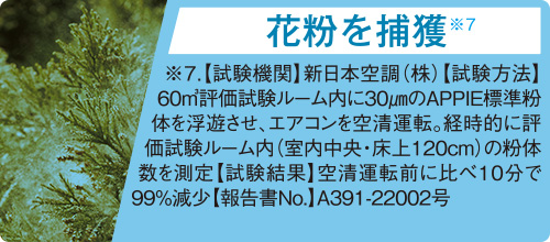 花粉を捕獲※7
