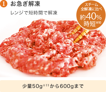 お急ぎ解凍 少量50g※11から600gまで