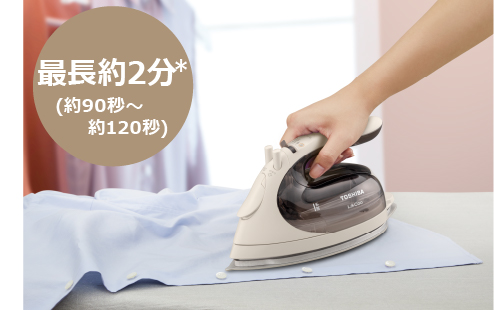 東芝コードレスアイロン TA-FV570 3段階温度設定