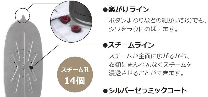 東芝衣類スチーマー　アイロンとしても便利