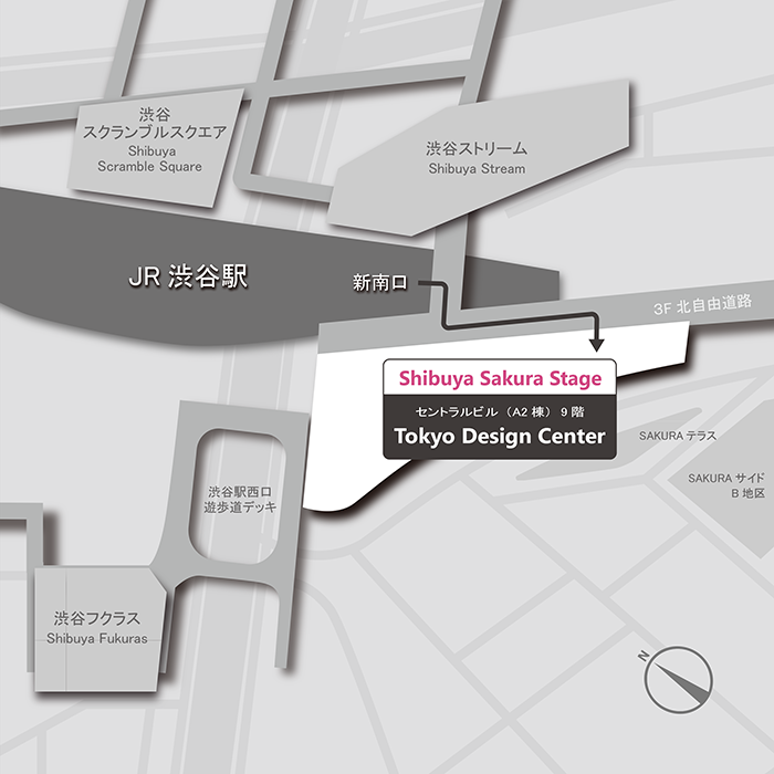 Tokyo Design Center アクセスマップ