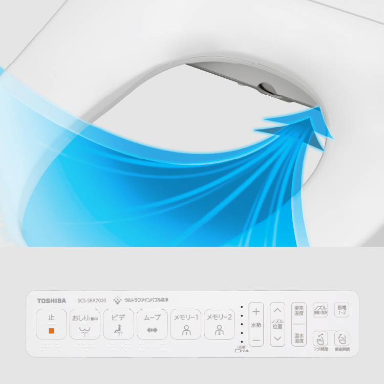 東芝温水洗浄便座 SCS-SRA7020 快適な使い心地