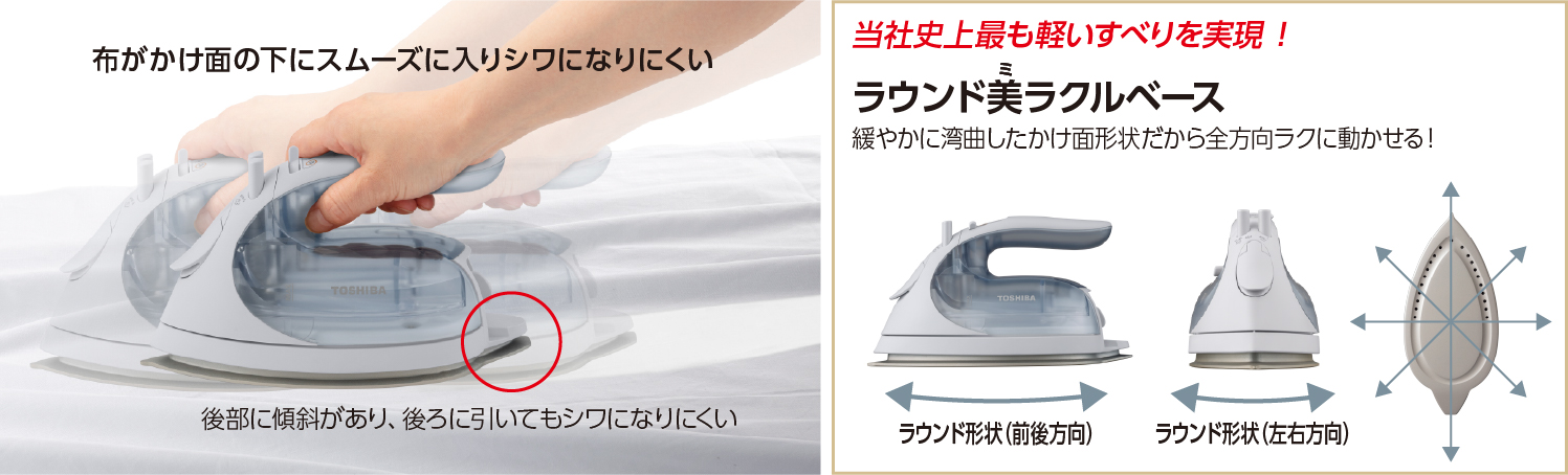 東芝コードレスアイロン TA-FV480 スタンダードモデル スイスイ動かせてラク!