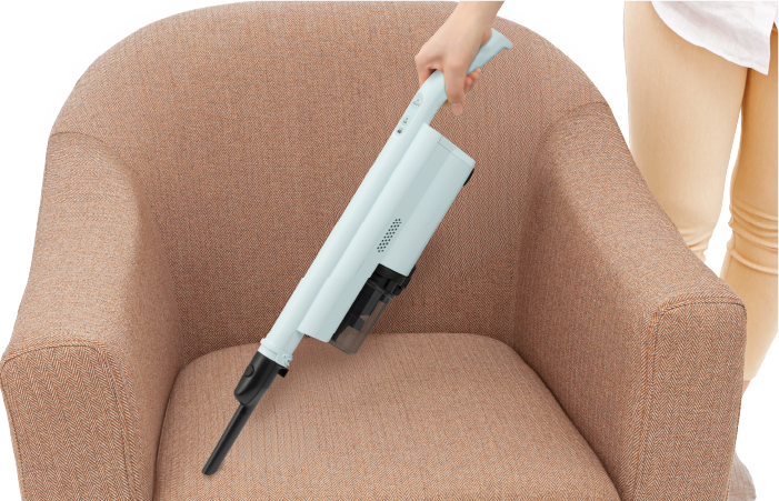 東芝コードレス掃除機（クリーナー）　VC-CL15　付属品 すき間ノズル＋ハンディ状態