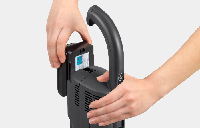 東芝コードレス掃除機（クリーナー）　VC-CL55P　着脱式リチウムイオンバッテリー