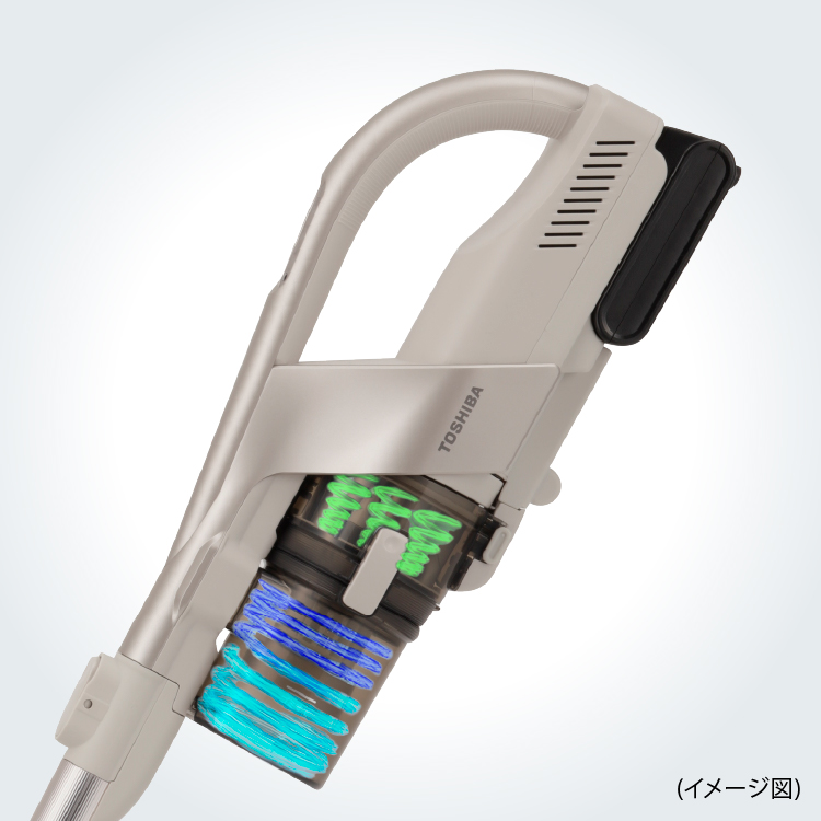 東芝コードレス掃除機（クリーナー）　VC-CL75X　パワフルな吸引力がお掃除の最後まで長持ち