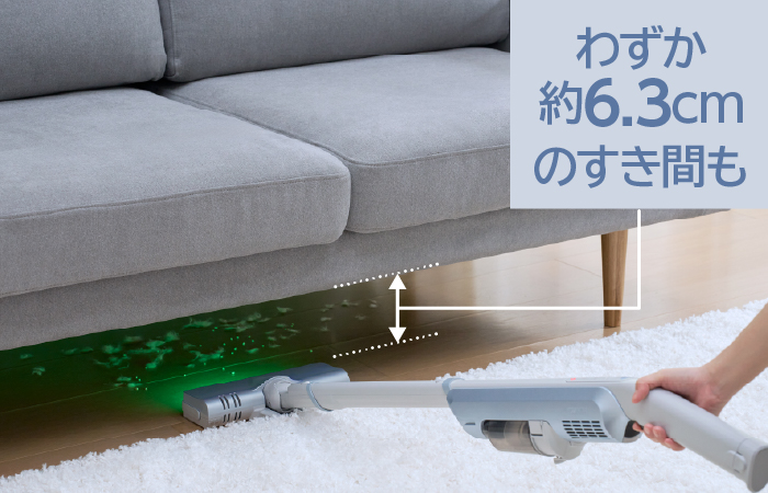 東芝コードレス掃除機（クリーナー）　VC-SL55　家具の下などの暗い所も