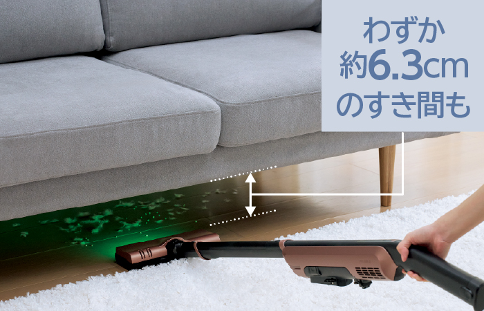 東芝コードレス掃除機（クリーナー）　VC-SL55D　家具の下などの暗い所も