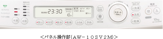 パネル操作部 AW-10SV2M